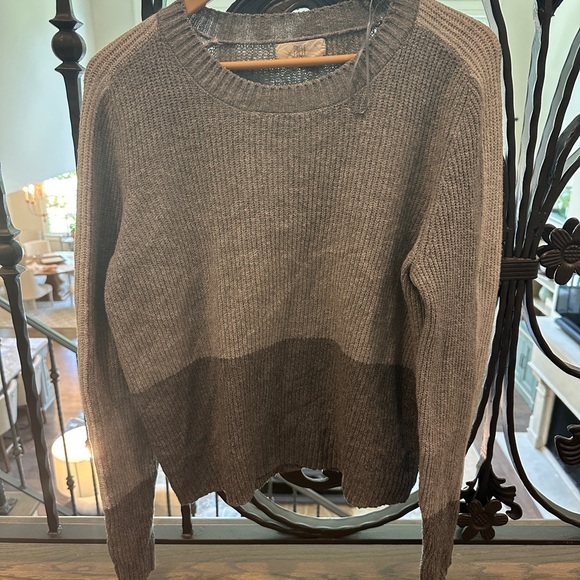 Gray Color block Sweater - Picture 1 of 3
